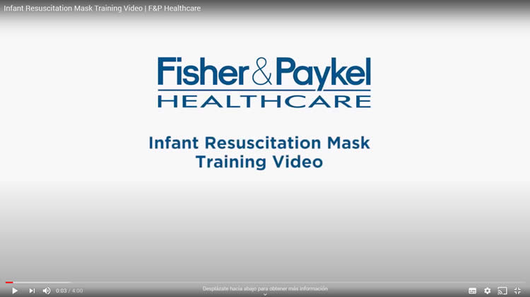 Video de entrenamiento con mascarilla de reanimación infantil